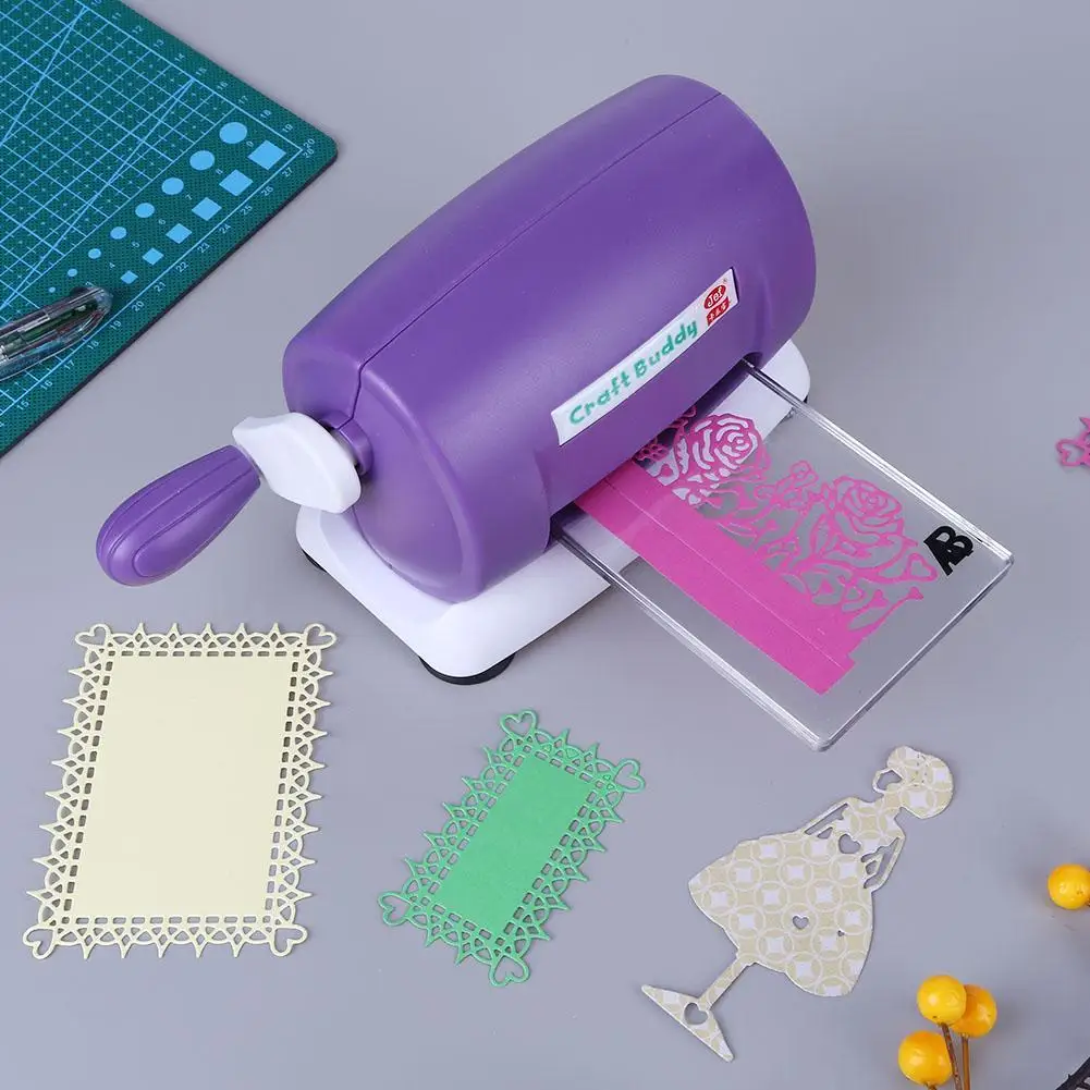 

Plastic Dies Cutting Embossing Machine Handmade Manual Die Cutting Machine Adjustable Photo Decor for Card Making Scrapbooking