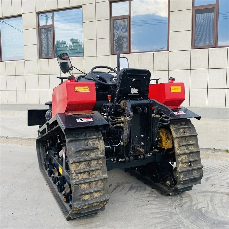 Máquina de gestión Pastoral, cultivador rotativo de orugas diésel, maquinaria agrícola de alta potencia, Tractor sobre orugas