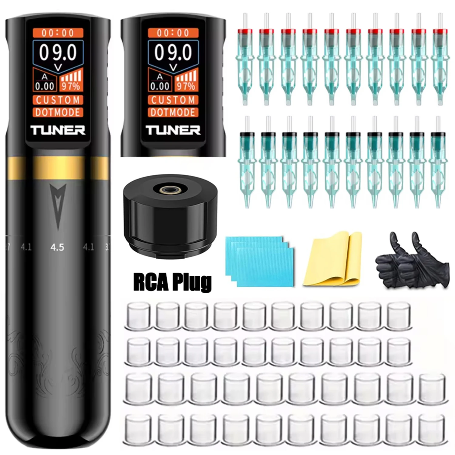 

Tattoo Kit Tattoo Pen Set Permanent Makeup Tattoo Machine 2200mAh Capacity Tattoo Power Supply For Tattoo Beginners & Artists