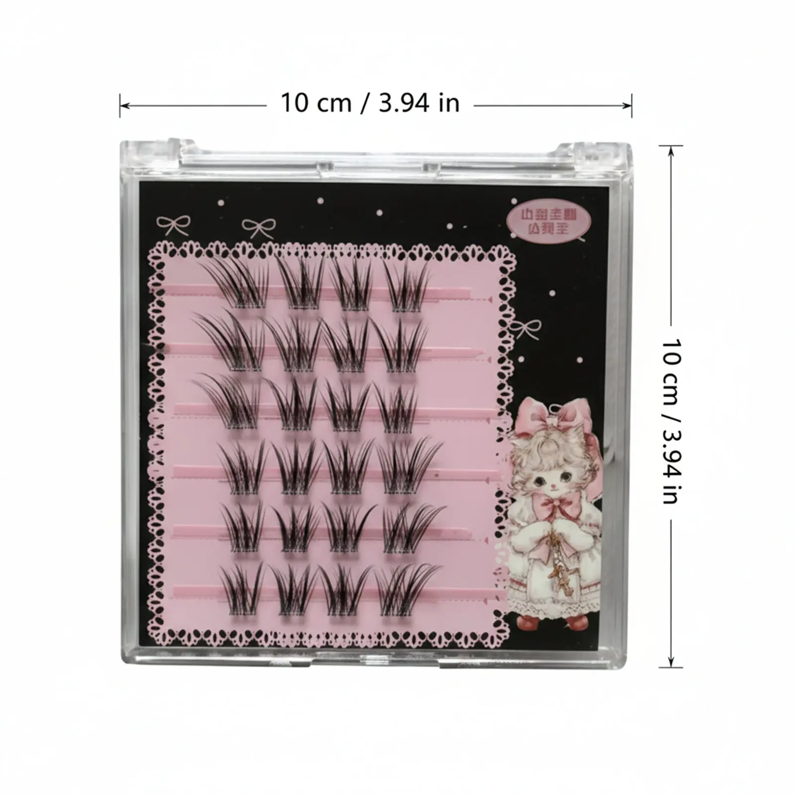 Sem cola cílios postiços extensões de cílios com asas de raposa 8-12mm comprimento misto preto c onda volume natural cílios maquiagens