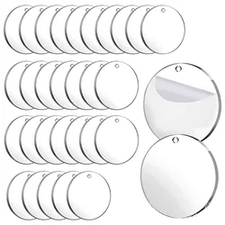 5/7.5/10/15cm Clear Acrylic Blank Sheet Round Discs Art Project Painting Kids DIY Craft 2mm Thick Bases Wargames Figure Holder