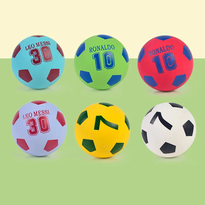 6cm Super High Bouncy Mini Rubber Small Football Decompression Hollow Elastic Squash Ball giocattolo per bambini MINI regalo di calcio