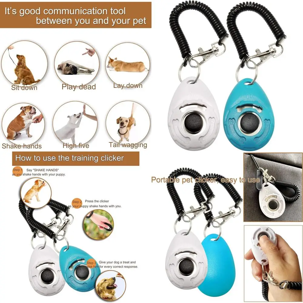 

Chadou Training ker or Pet Like Dog Cat He Bird Dohin Puppy with Wrist Strap, 2 Pack