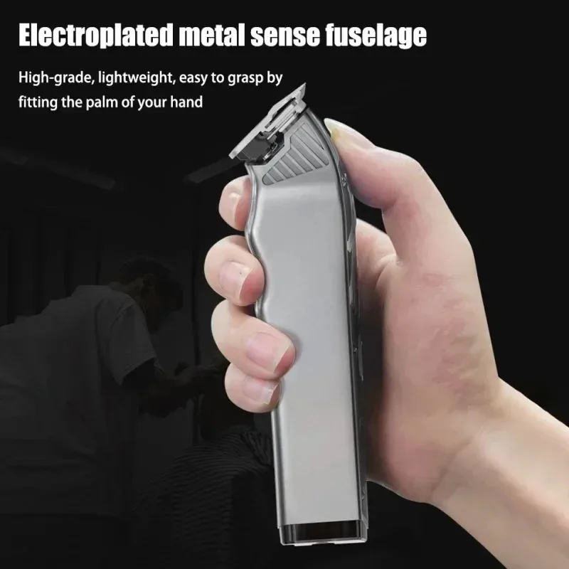 MadeShow M10M11 Professional Electric Hair Clipper 7200 RPM Home Men\'s Hair Trimmer Carving Haircut Electric Clippers for Barber