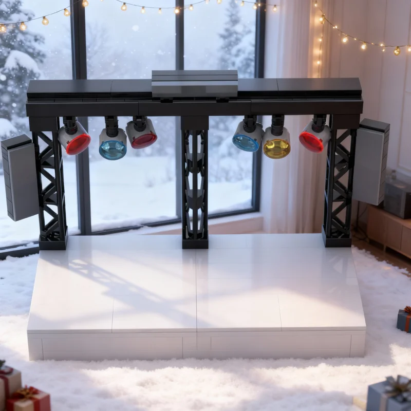 

292 детали MOC Модульная модель концертного зала Rock Concert Streetscape, строительные блоки, креативный подарок, DIY-декор для демонстрации, премиум-класс для взрослых и детей, для дома и офиса