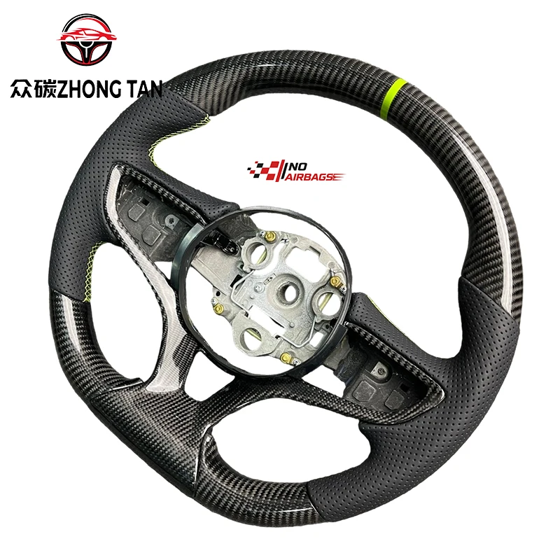 Zhongtan Carbon Fiber Sports Luxury Steering Wheel Upgrade for BYD Yuan Seagull Dolphin with 3 Spokes and 40mm Grip