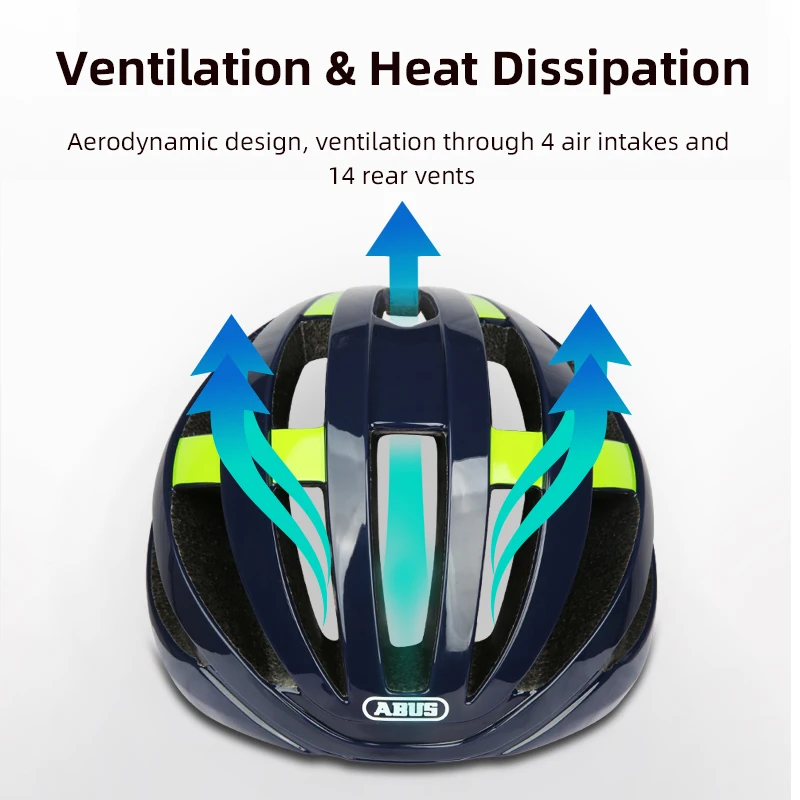 ABUS Viantor Ultralight Professional Bicycle Helmet Road Bike EPS Shock-absorbing Riding Helmet MTB Cycling Sport Safety Helmet