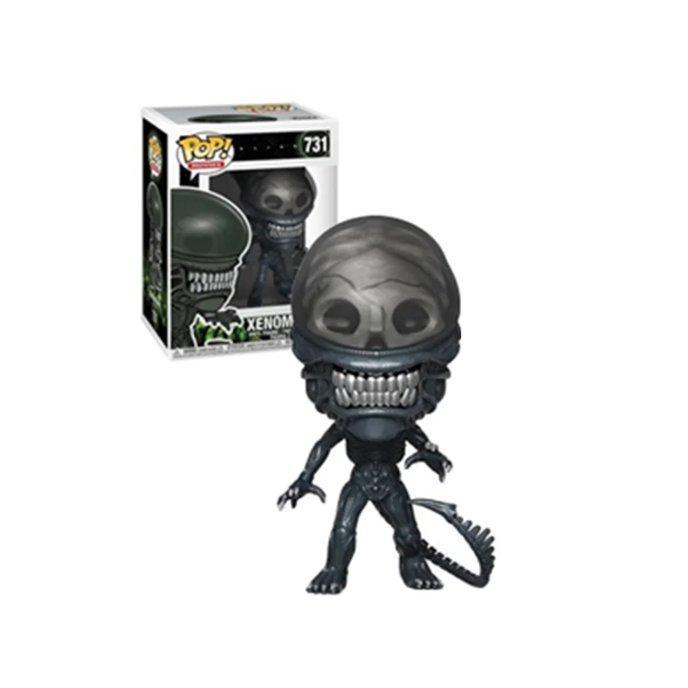 Funko POP Movies Alien Ripley in Spacesuit # 732 زينومورفز # 731 ألعاب شخصيات الحركة من الفينيل لعبة الدمى القابلة للجمع هدايا الهالوين