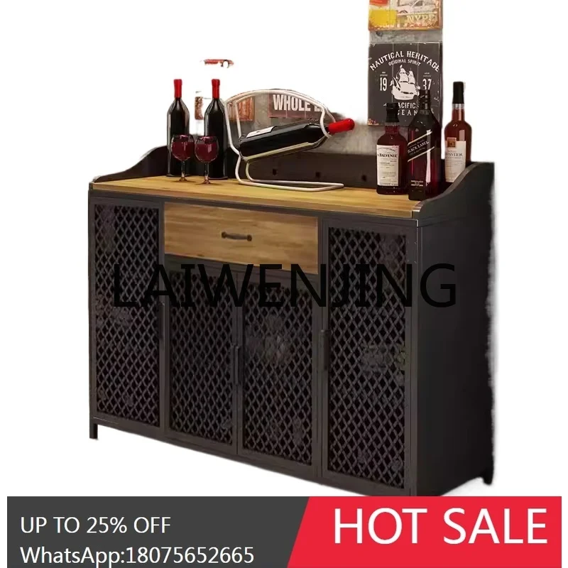 

RWJ Restaurant Equipment Sideboard Complete Solid Wood Wall Tea Cabinet Home Customization Multi-Functional