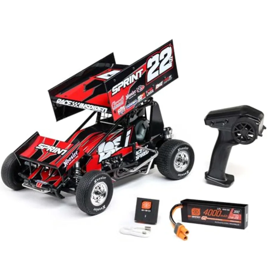 

Losi 22S Sprint RTR с аккумулятором и зарядным устройством, красный, 1/10, 2WD, LOS-2359