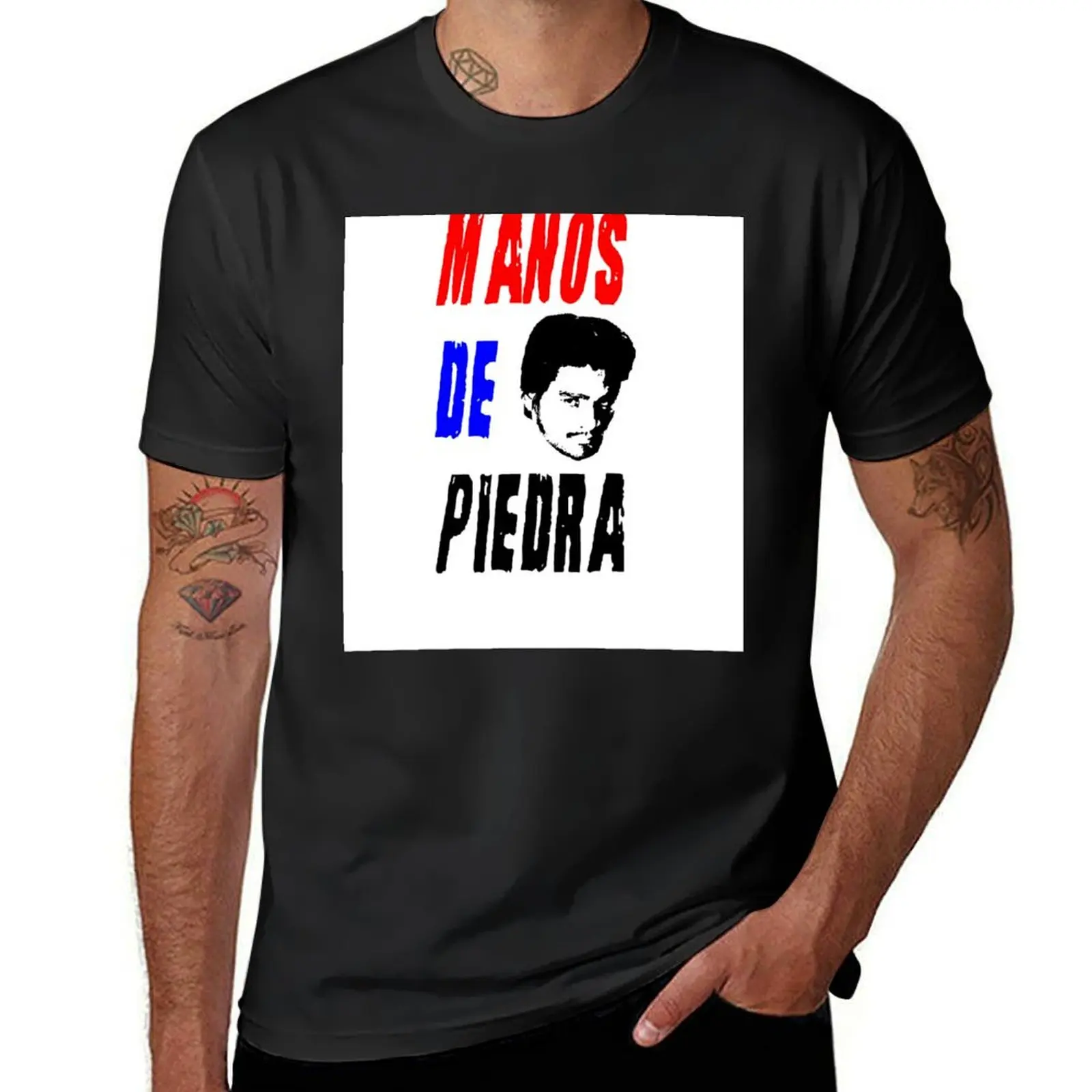 Roberto Durán - Manos de Piedra T-Shirt for a boy aesthetic clothes summer tops plain t shirts men