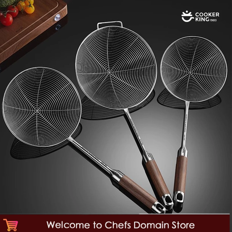 COOKER KinG Küche Skimmer Edelstahl Filter Mesh Öl Topf Lebensmittel Filter Sieb Gebratenes Filter Sieb Backen Kochen Werkzeuge