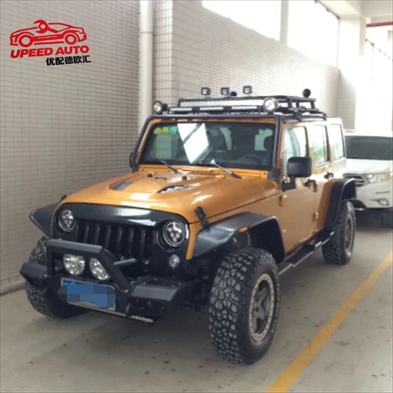 Front & Rear Fender Flares Mud Guard Air Plane Style Mudguard for Jeep Wrangler JK 2007-2017 K006 NTRIX