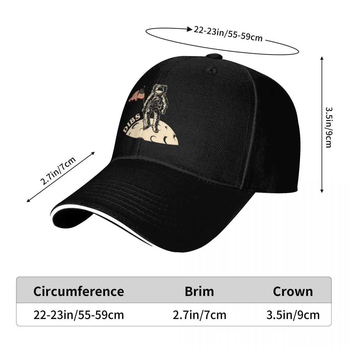 Calling dibs on the moon Baseball Cap Luxury Cap Winter hat Caps For Men Women's