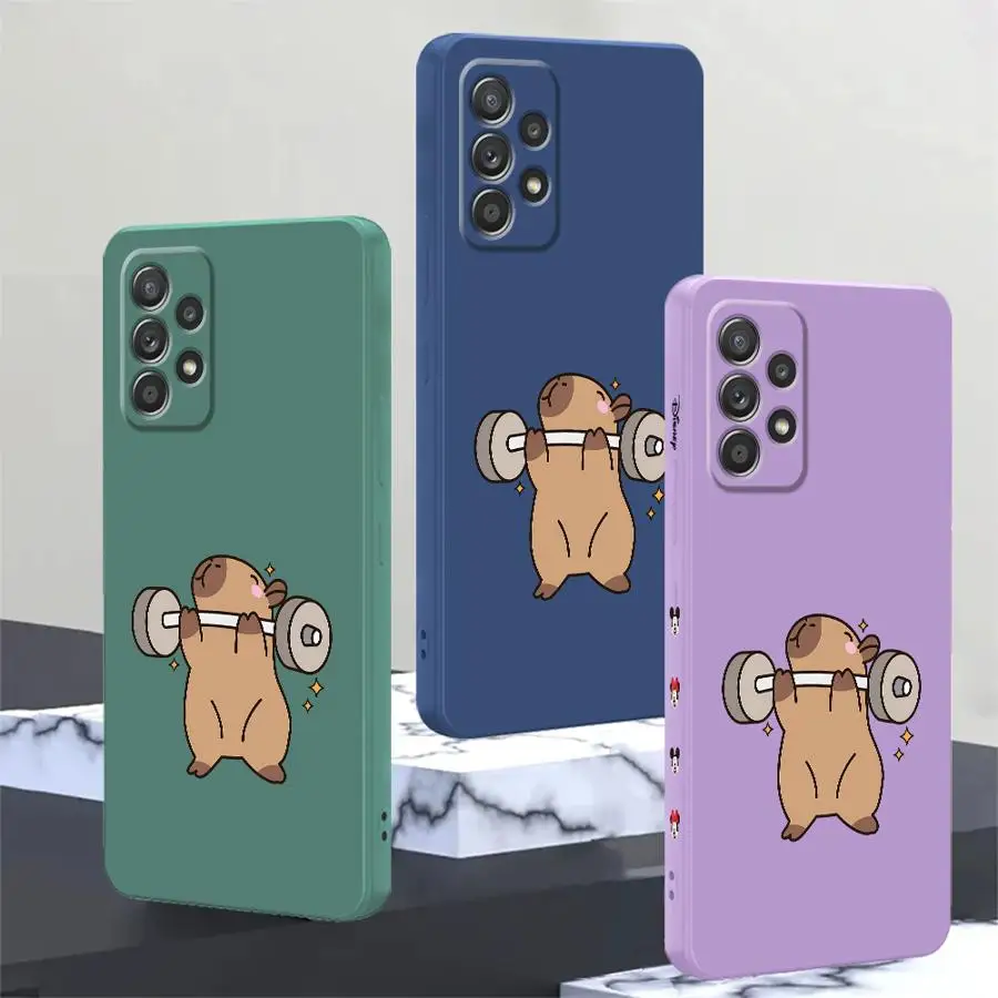 Cute Capybara Phone Cover Case for Samsung Galaxy A16 A51 A11 A12 A24 A22 A52 A35 A36 A26 A13 A14 A34 A15
