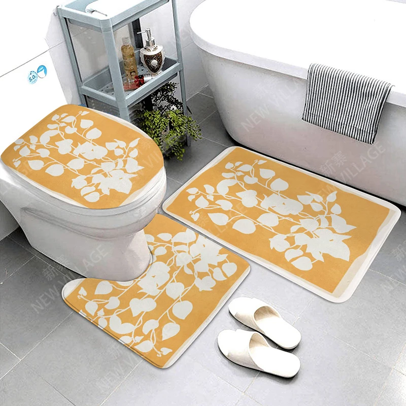 Anti-slip Bath Mat Bathroom Small Rug Shower Mat Decorative Absorbent Foot Mat Entrance Bathtub toilet rug Morandi Nordic Modern