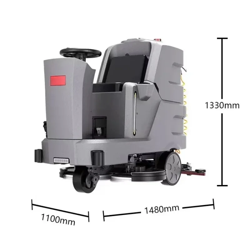 XP860G industrial ride on auto automatic floor scrubber floor sweeper for factory supermarket school