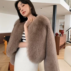 Fangtai 2023 naturale vera pelliccia di volpe cappotto di pelliccia delle donne inverno caldo lusso Plus Size giacche abbigliamento spedizione gratuita gilet femminile