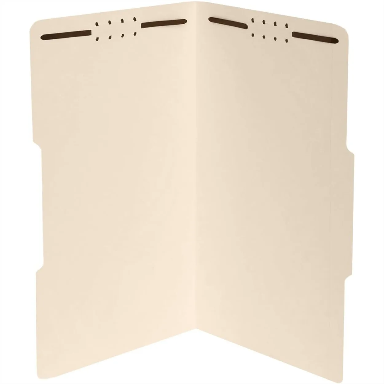 

50 Pack Legal Size File Folders with 1/3 Cut Tabs, 2 Prong Fasteners for Organizing Law Office Reports and Documents, Manila