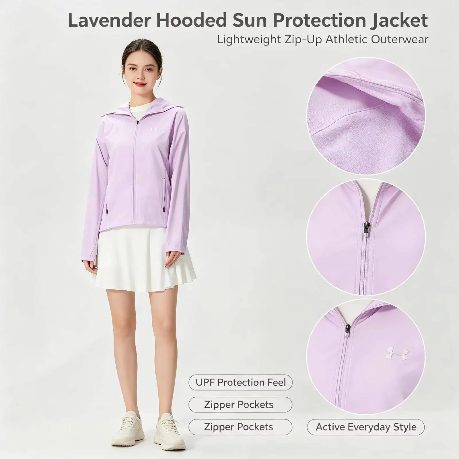 New Under Armour Women's Sportswear Fitness Training Running Workout Hooded Jacket Top 6007543-543