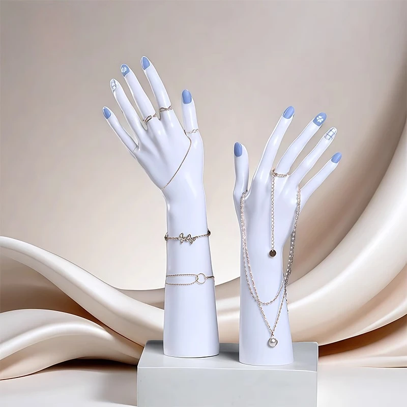 Realistic Female Mannequin Hand Jewelry Display Model for Ring Bracelet Nail Art Practice