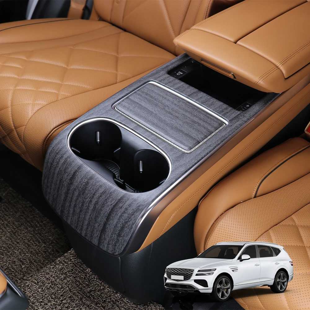 

2 шт. для Genesis GV80 PE 2025 LHD/RHD, ABS-пластик, тюнинг, накладки на подстаканники заднего ряда на 6 мест, аксессуары