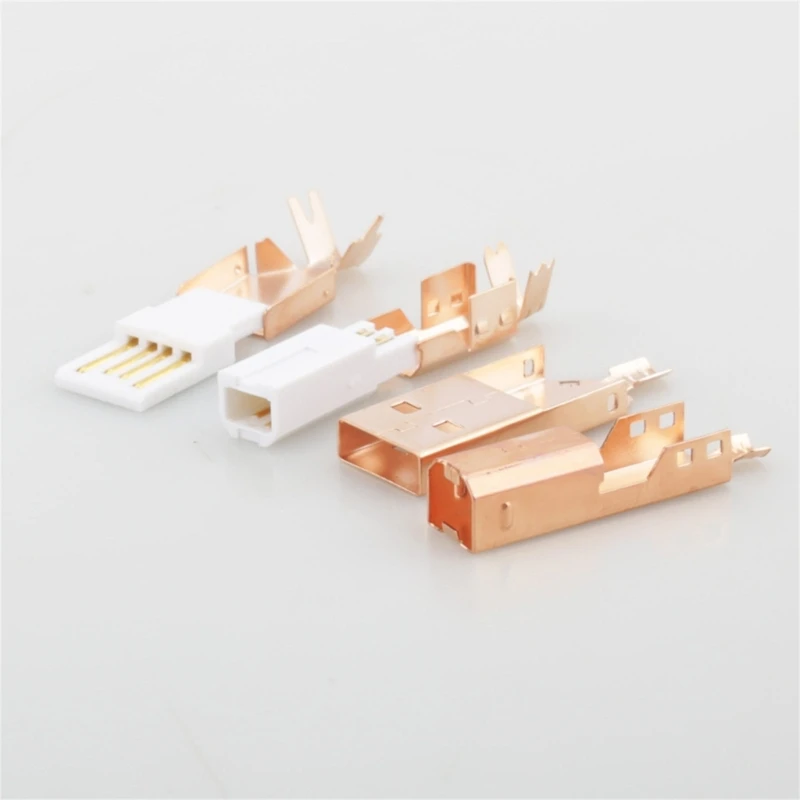  USB Interfaces Port Type A and B Connectors with Gold Finish for Sound Equipment