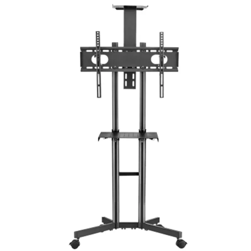 New Upgrade TV Bracket Floor-to-ceiling Mobile All-in-one Universal Display Rack Cart 65 Universteel Freely Movable Swivel Wheel
