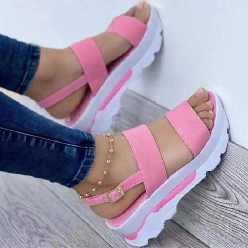 Zomer Damesschoenen Sandalen Zachte Sandalen Vrouw Feest Wandelschoenen Sleehak Schoenen Voor Dames Casual Schoeisel Vrouwen Sandaal Dames Dames