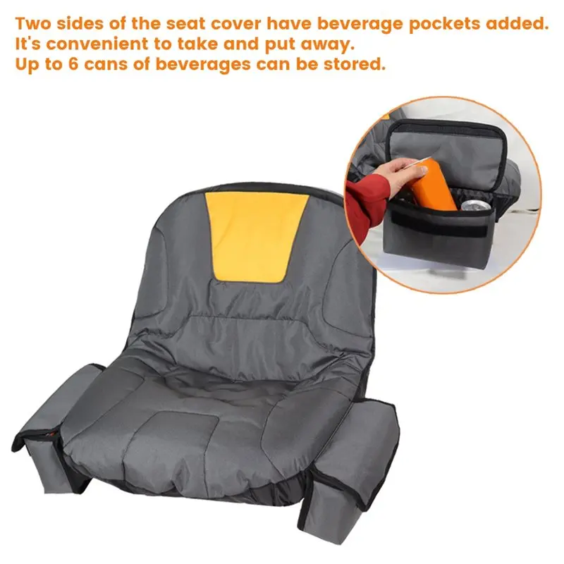 Lawn Tractor For Seat Cover For , Cub Cadet, - Includes Pocket For Seat Back Heights Of 12.5 To 14 Inches
