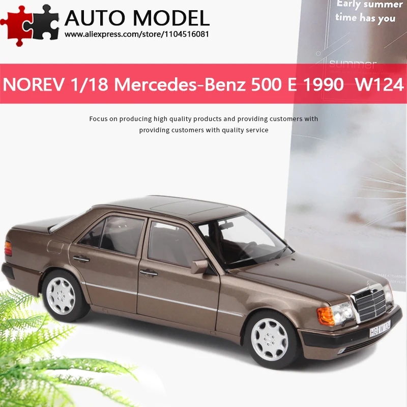 

Коллекционная модель автомобиля Mercedes-Benz 500 E 500E W124 E-Class первого поколения 1990 года, масштаб 1:18, Norev, из литого металла, с полностью открывающимися дверями, реалистичная, статическая, подарок для взрослых и мальчиков, игрушка.