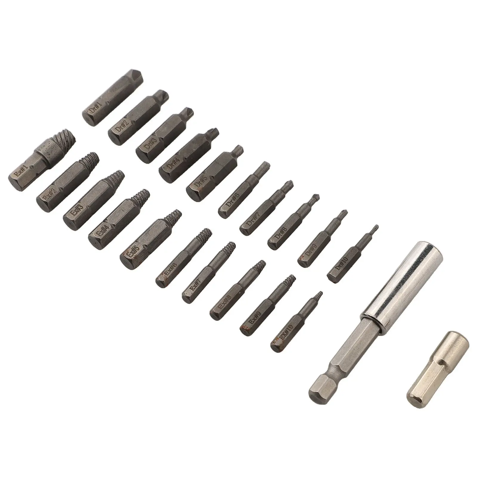 ﻿   20 pz Vite Estrattore Punta Da Trapano Set Estensione Magnetica Bit Holder Danneggiato Vite Strumenti di Rimozione Per Bullone Rotto Estrattore Vite