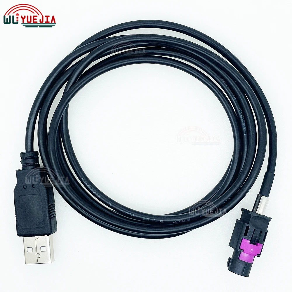 HSD to USB Cable USB AM / AF to 4 Pin HSD Black Code A Female Jack LVDS Cable Car Head Unit Control Screen RCC NAC Cable Adapter