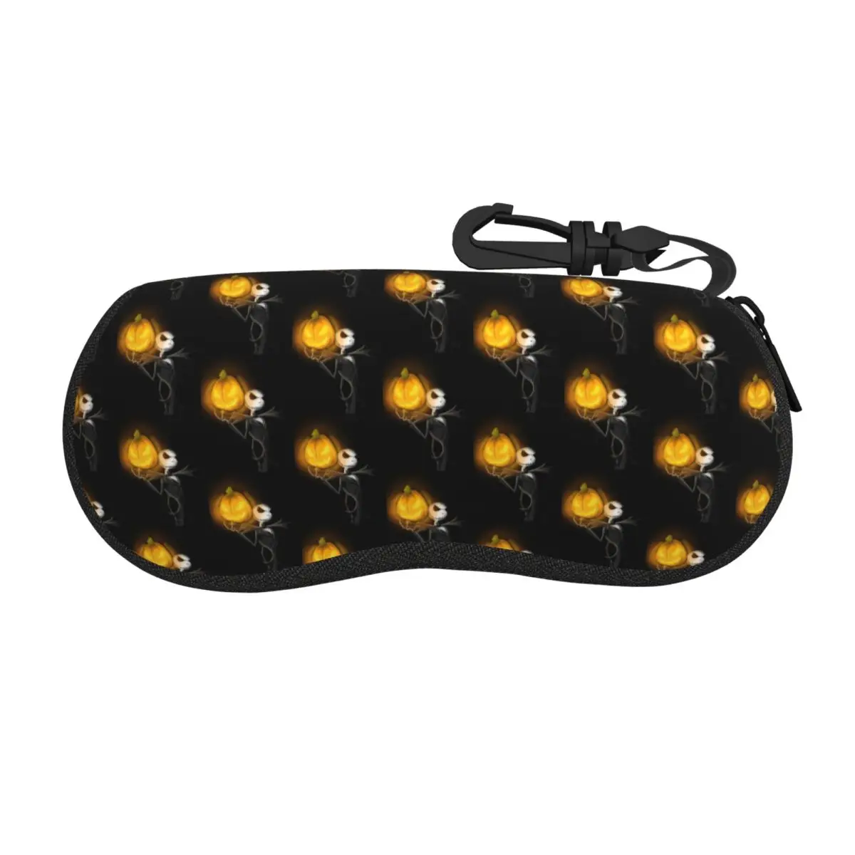 

Custom Jack Skellington Halloween Eyeglass Glasses Case Men Women Soft Sunglasses Protective Box