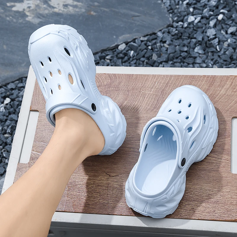 Sommer-Oberbekleidung für Herren und Damen, rutschfeste, geruchshemmende Zehensandalen mit dicker Sohle für Paare, lässige Strandpantoffeln – Detail 12