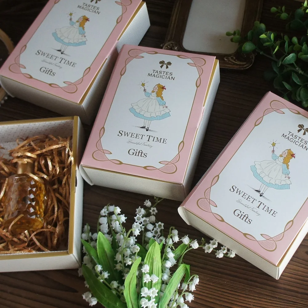 Fairy Tale Books Design 5pcs Paper Box As Chocolate Cookie Candy Handmade Wedding Birthday Party Gifts Packaging