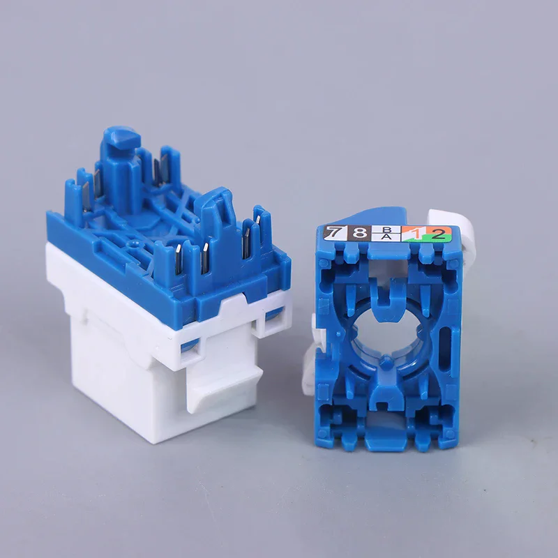 Whirling Wire CAT6 RJ45 Toolless LAN Insert Keystone Ethernet Module Jack Gigabit UTP Tool-free Ineternet Socket