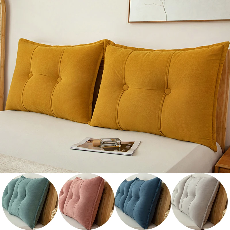 Back Cushion Cat Scratch chenille Bed Headboard Cushion Tatami Wall Big Backrest Bedroom Bed Anti-Collision