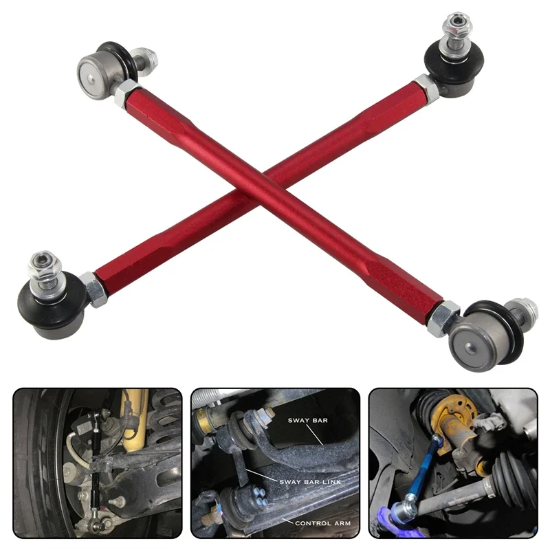 10mm Ball Joint Sway Bar Adjustable 300 -345mm Drop Links Fits  For BMW MAZDA  Fits  For  PEUGEOT