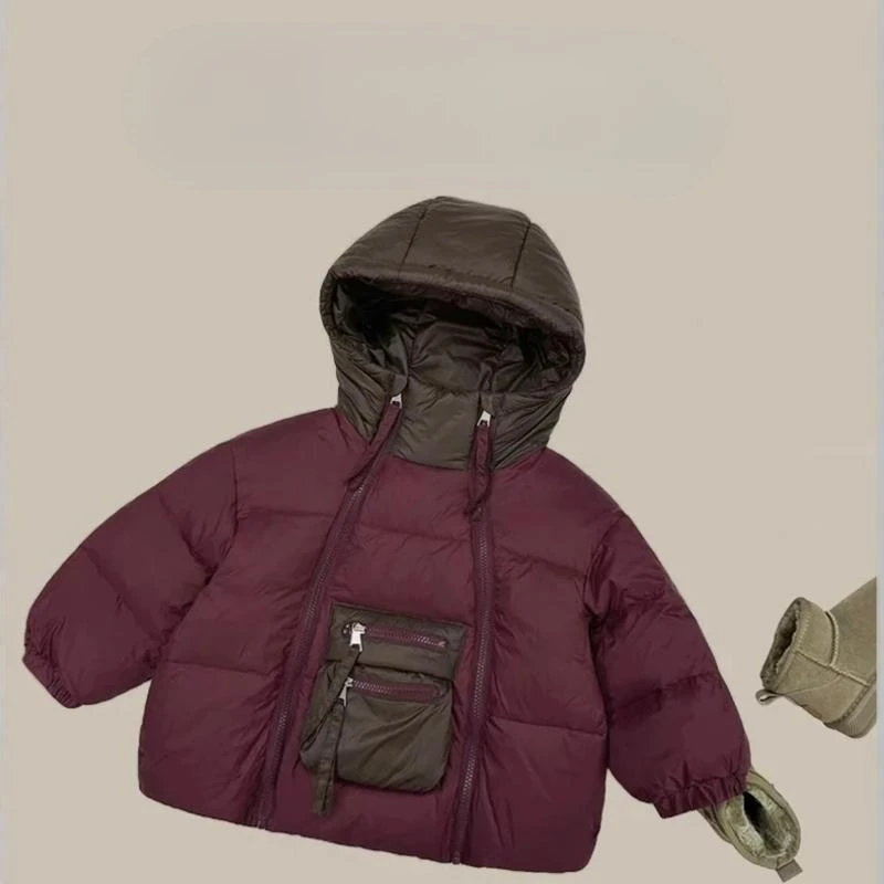 Ropa para niños, Chaqueta gruesa De algodón cálida con capucha, prendas De vestir exteriores, Chaqueta De invierno para niños, Chaqueta De algodón, abrigo De invierno para niña, Ropa De Niña 2025