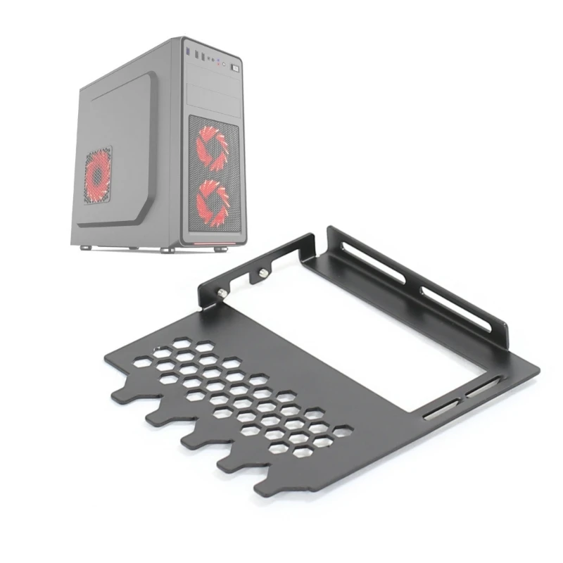 SXJ-I GPU Conversion Mount GPU Holder Metal Durable GPU Steering Vertical Metal Bracket Graphics Card Angle in PC Case 2/3 Slots