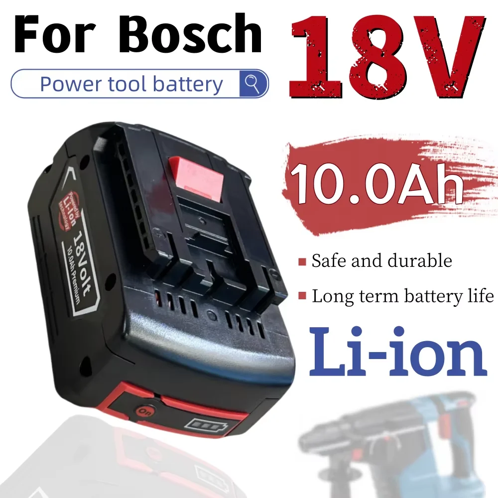 

Li-ion Rechargeable Battery 18V 10000mAh For Bosch 18V BAT609, BAT609G, BAT611 Power Tool Battery Replacement