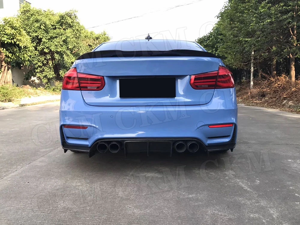

Материал углеродного волокна, диффузор заднего бампера, разветвители для BMW 3 4 серии F80 M3 F82 F83 M4 2014-2017 V-стиль, автомобильные аксессуары