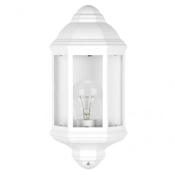 Aplique exterior aluminio shaula 1xe27 blanco ip44 36,5x16,5x9,5 cm