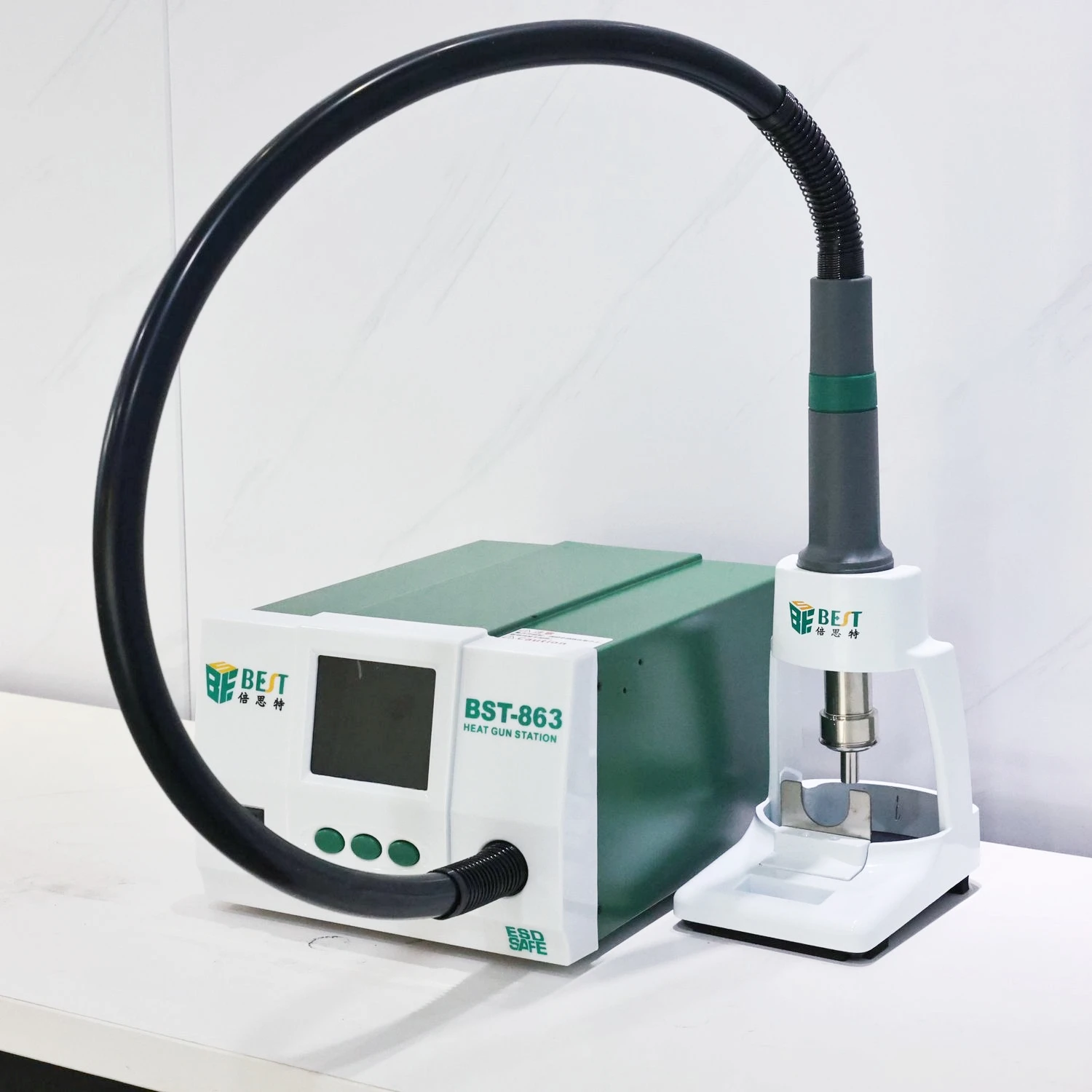 

BST-863 Hot Air Gun Desoldering Station Anti-Static Soldering Station Digital Display Lcd Touch Constant Temperature