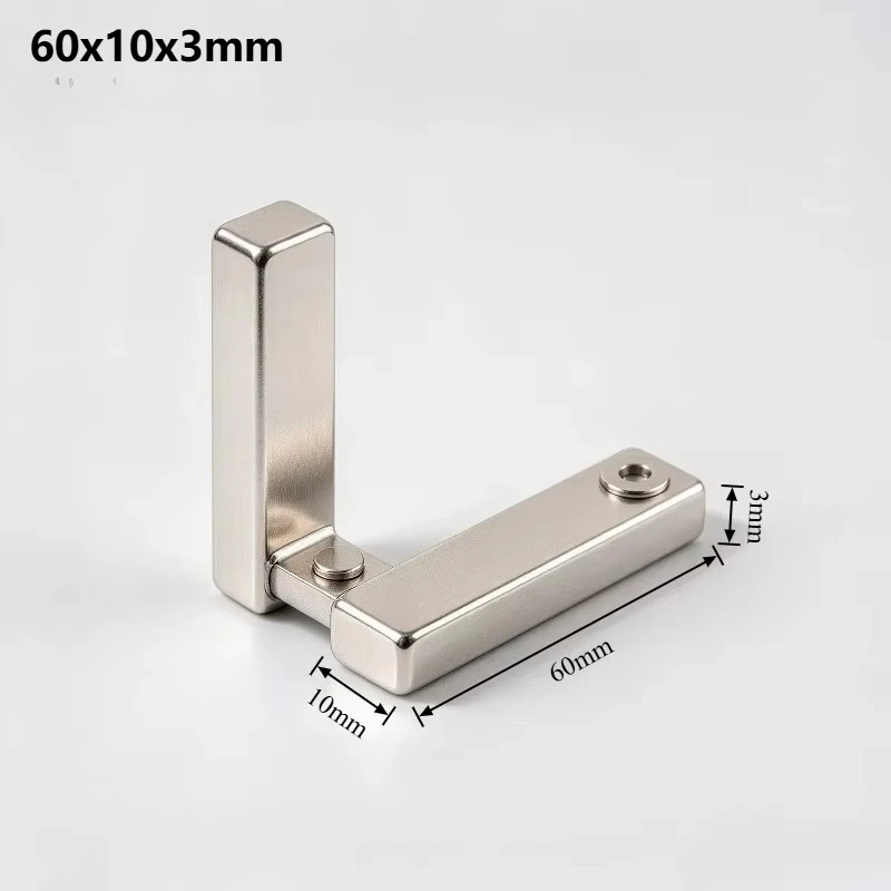 60x10x3mm Rectangular Strip Neodymium Magnet for DIY Home Decor Fridge Crafts
