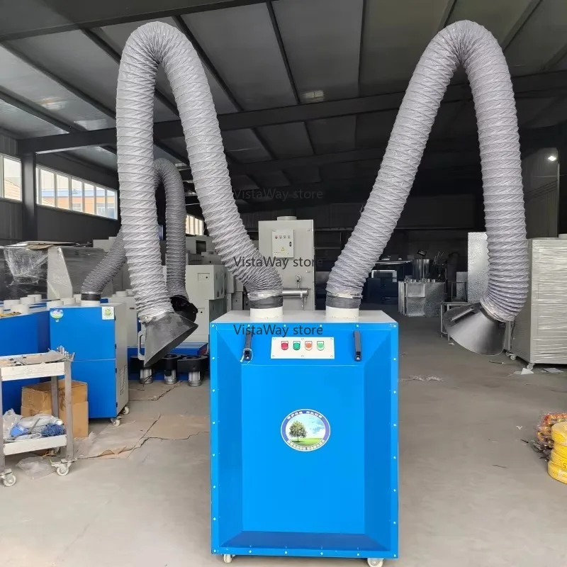 

Good Quality Double Arm Welding Fume Extractor Purifier Smoke Eliminator for Welding Smoke Removable Weld Fume