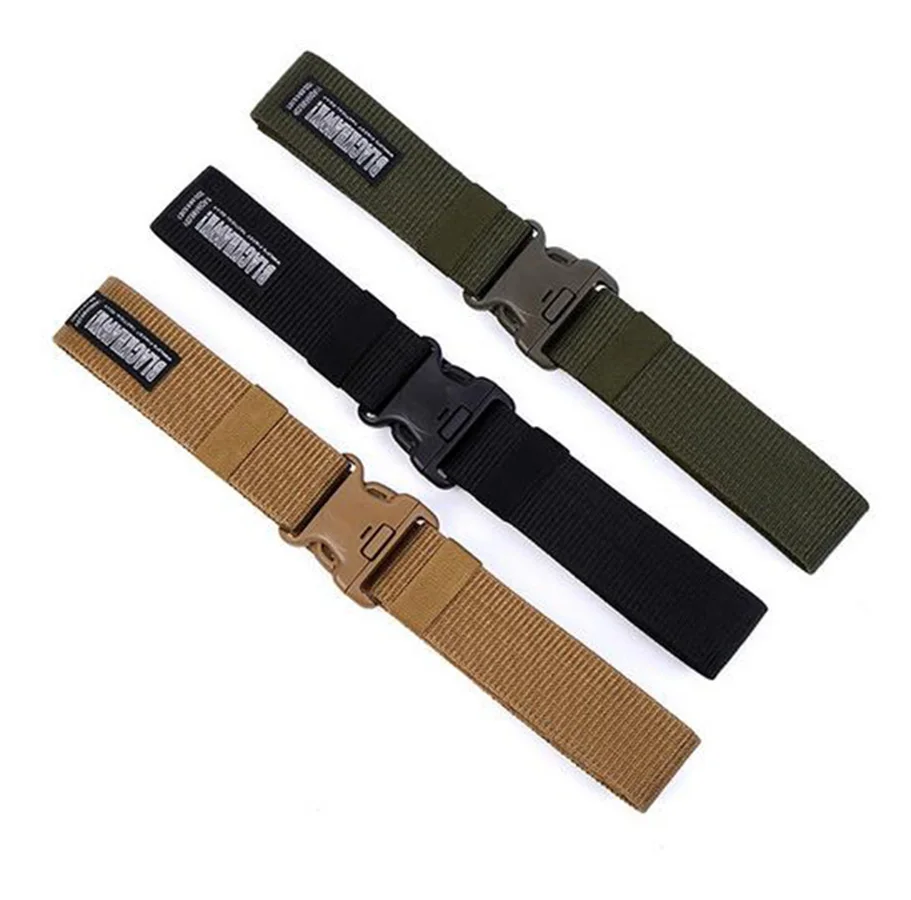 Canvas Strong Buckle for Women Unisex Military Army Tactical Mens Belt Labor Protection