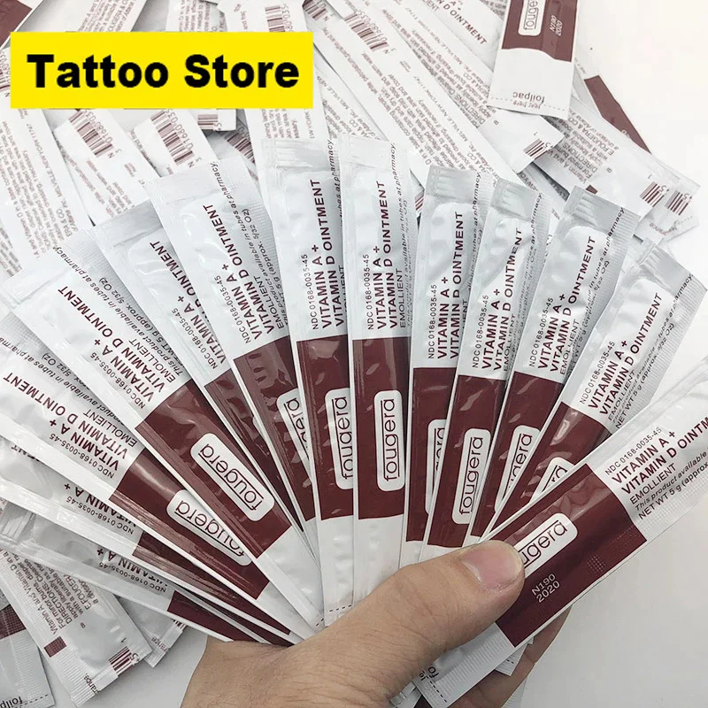 

50/100pcs A&D Vitamin Ointment Tattoo After Care Cream for Microblading Permanent Makeup Eyebrow Lip for Tattoo Body Art