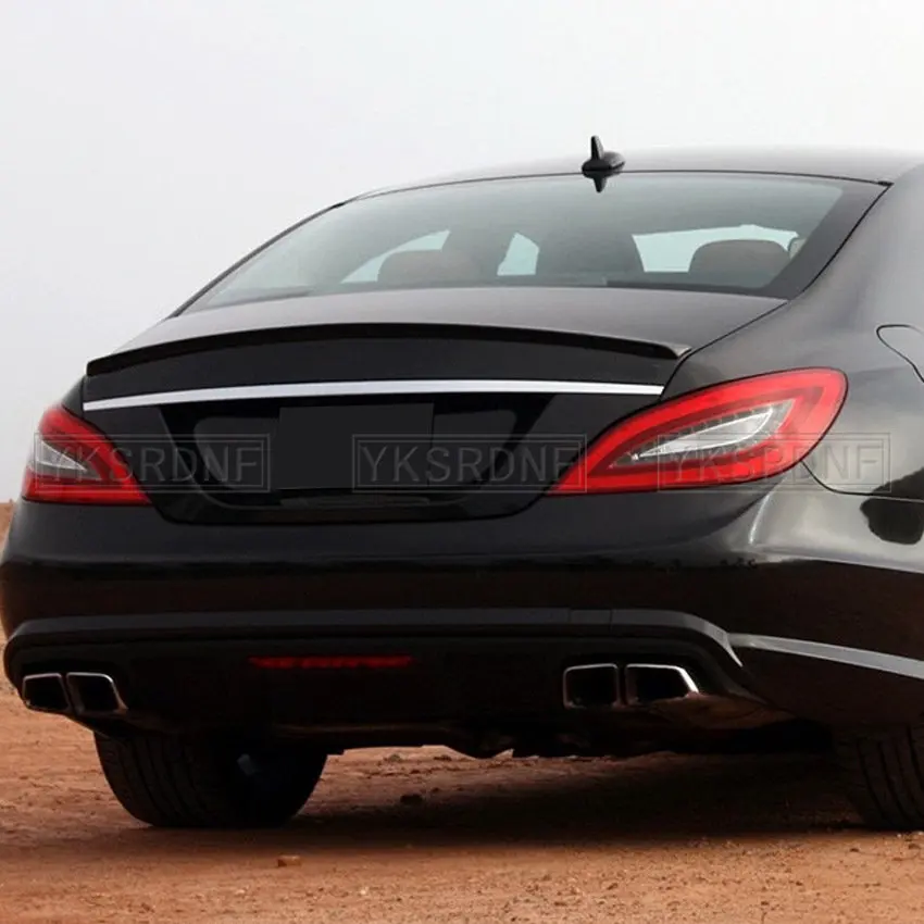 YKSRDNF For Mercedes CLS Class W218 Spoiler black Rear Trunk Spoiler Wing AMG Style 2011 2012 2013 2014 2015 2016